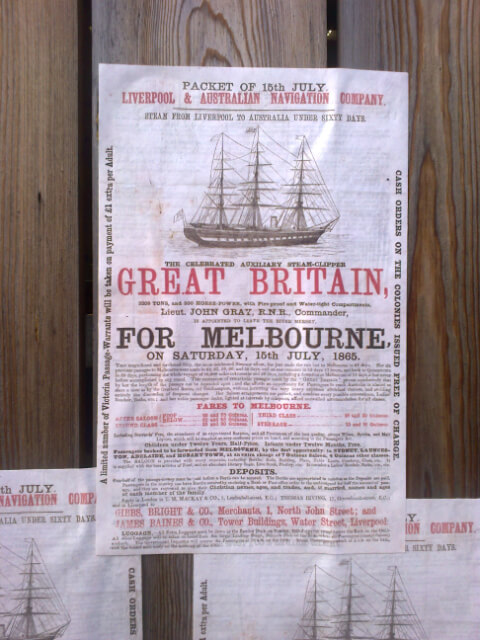 SS Great Britain sailing schedule